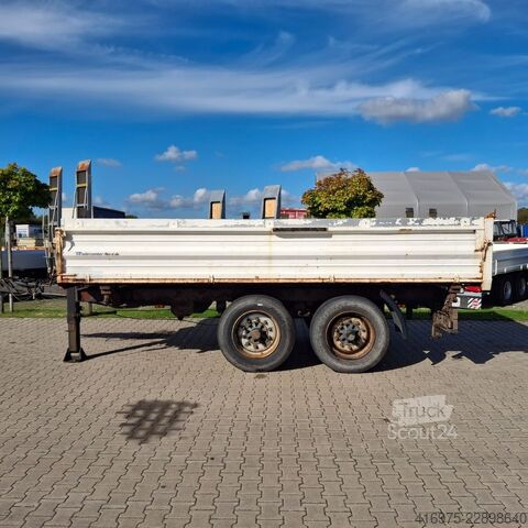 Tresidet tipvognstrailer BLOMENRÖHR SDAH Tandem Dreiseitenkipper 3-Seiten Kipper