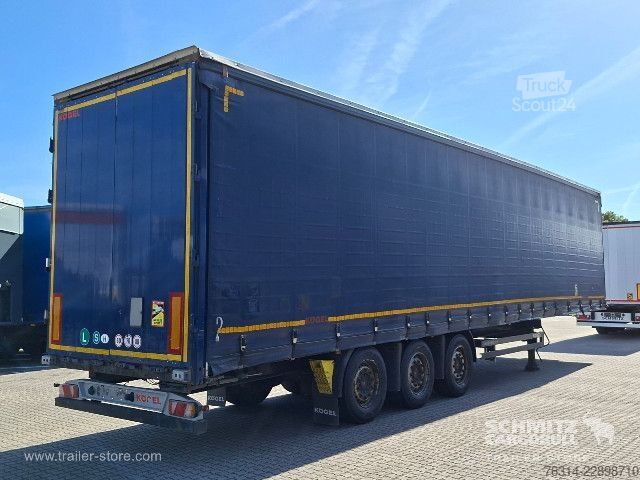 Atvira puspriekabė su tentu Kögel Curtainsider Mega
