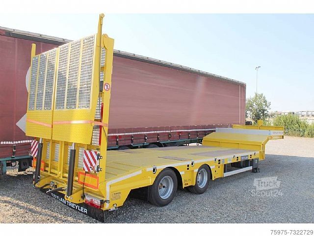 Lowbed construction machinery carrellone ceylan 2assi 10.70m nuovo rampe