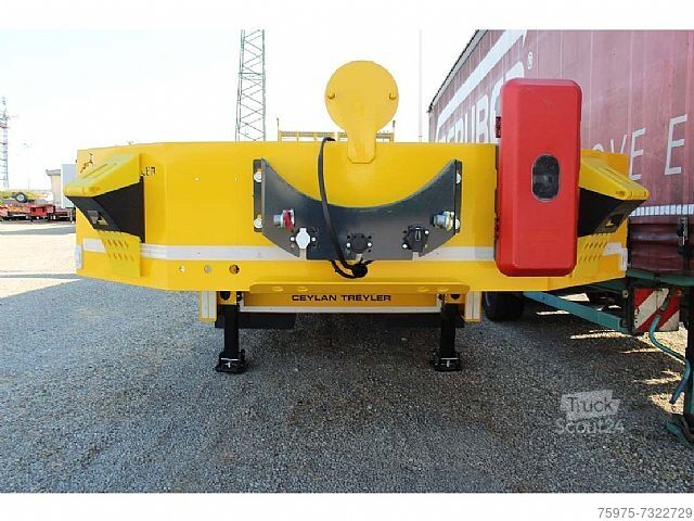 Lowbed construction machinery carrellone ceylan 2assi 10.70m nuovo rampe