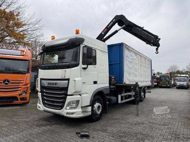 Kravas automašīnai uzstādīts celtnis Daf XF480 6X2*4 Kran Hiab X-HiDuo 188