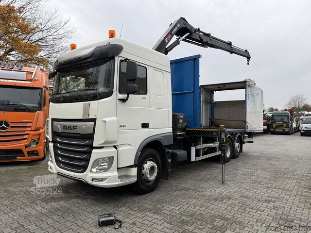 LKW mit Pritsche (offen) Daf XF480 6X2*4 Kran Hiab X-HiDuo 188