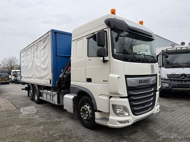 LKW mit Pritsche (offen) Daf XF480 6X2*4 Kran Hiab X-HiDuo 188