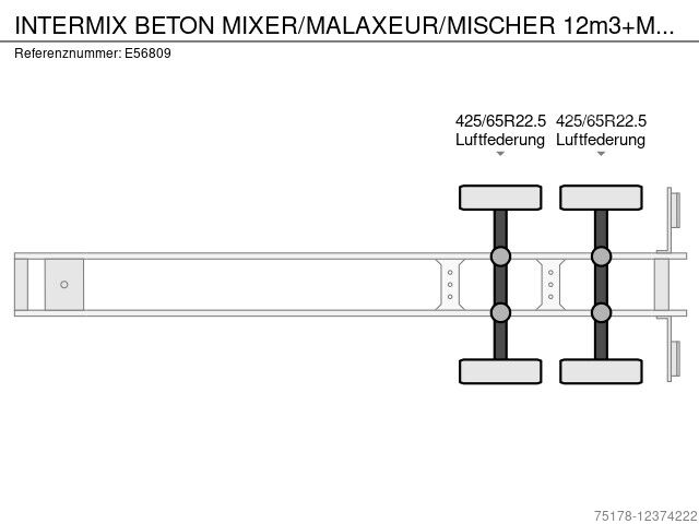  INTERMIX BETON MIXER/MALAXEUR/MISCHER 12m3 MOTOR/