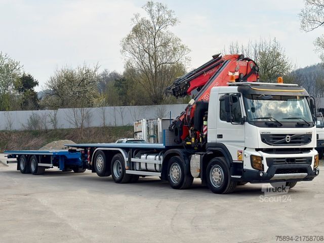 Кран, змонтований на вантажівці VOLVO FMX 460 * KRAN +JIB+ FUNK + Anhänger! 6x4 * TOP
