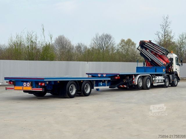 Кран, змонтований на вантажівці VOLVO FMX 460 * KRAN +JIB+ FUNK + Anhänger! 6x4 * TOP