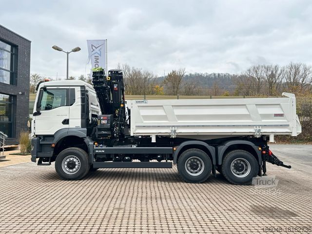Altro MAN TGS 33.440 6x6 /3-Seiten- Kipper / Kran HIAB 302