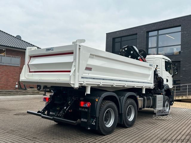 Altro MAN TGS 33.440 6x6 /3-Seiten- Kipper / Kran HIAB 302