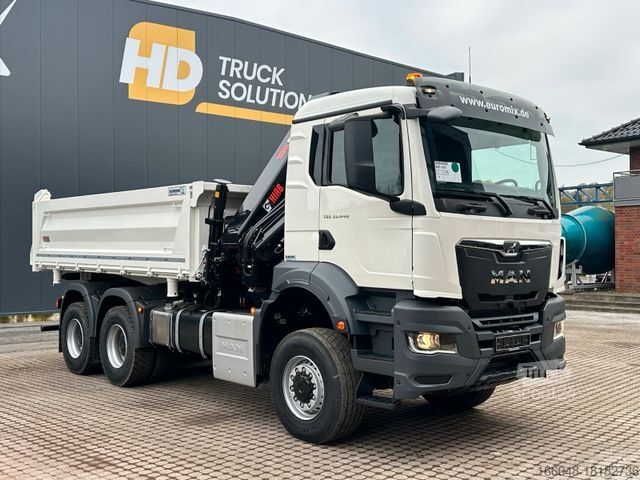 Altro MAN TGS 33.440 6x6 /3-Seiten- Kipper / Kran HIAB 302