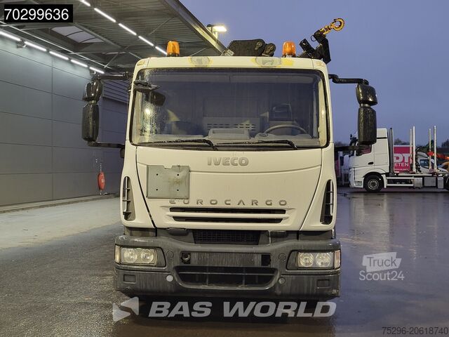 Yükleme platformu Iveco Eurocargo 160E280 4X2 Hiab 111 HIDUO Kran Crane...
