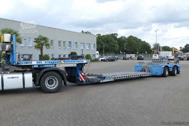Semirimorchio ribassato MEUSBURGER MPG 2, ausziehbar, verbreiterbar, Radmulden, BPW