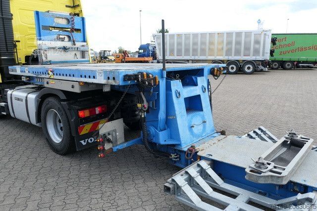 Reboque de plataforma rebaixada MEUSBURGER MPG 2, ausziehbar, verbreiterbar, Radmulden, BPW