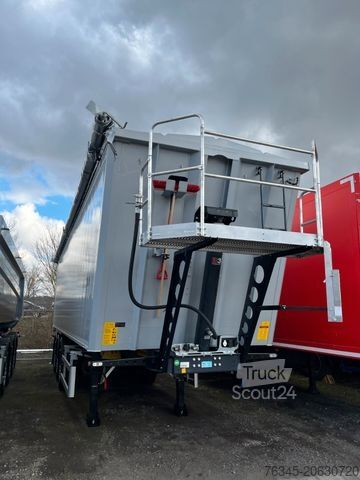 Tippsemitrailer WIELTON 55m3 Alu-Kastenmulde Kombitür NEU