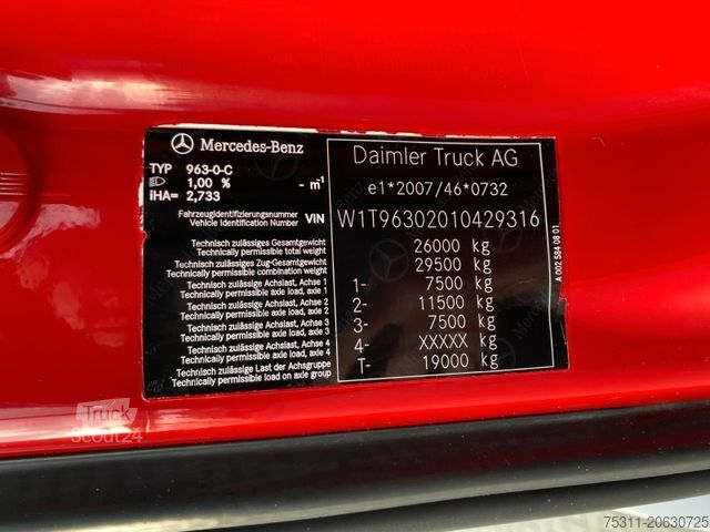 Vuilniswagen MERCEDES-BENZ 2533 6x2/Lenk|FAUN Powerpress*Kamera*3x Sitze*AC