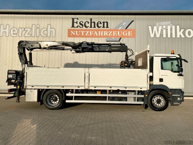 Flatbed truck MAN TGM 18.320 BL | HIAB 144*Funk*AHK*Kamera*AC