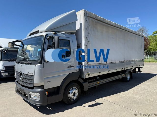 Gardinsided kassevogn MERCEDES-BENZ ATEGO 818 L Pr. / Plane 7,10 m LBW 1 to. EDSCHA