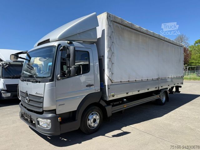 Gardinsided kassevogn MERCEDES-BENZ ATEGO 818 L Pr. / Plane 7,10 m LBW 1 to. EDSCHA
