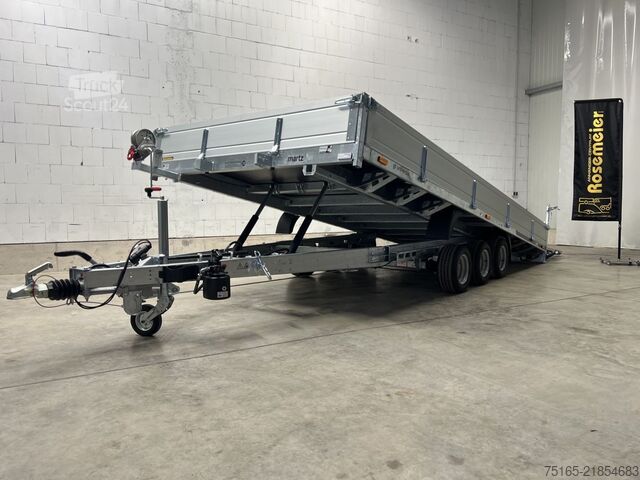 Iekārtu pārvadāšanas piekabes un ekskavatoru piekabes Martz GT Universal 500/3 S Holz BW Maschinentransporte