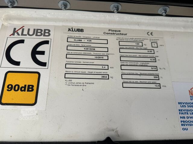 Hefplatform Renault Master 2.3 dci 1147 uren