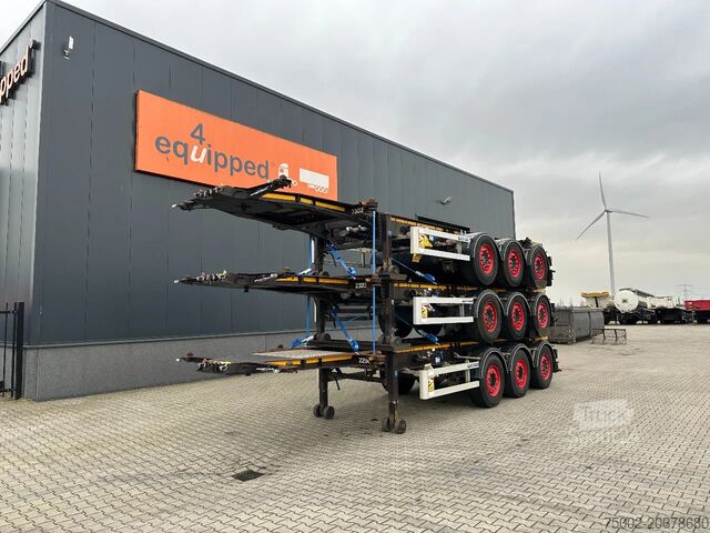 Containertransport Burg stack of 3x BURG 20FT ADR (EX/II, EX/III, FL, A...