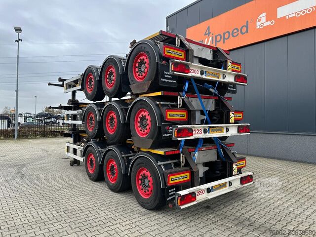 Containertransport Burg stack of 3x BURG 20FT ADR (EX/II, EX/III, FL, A...