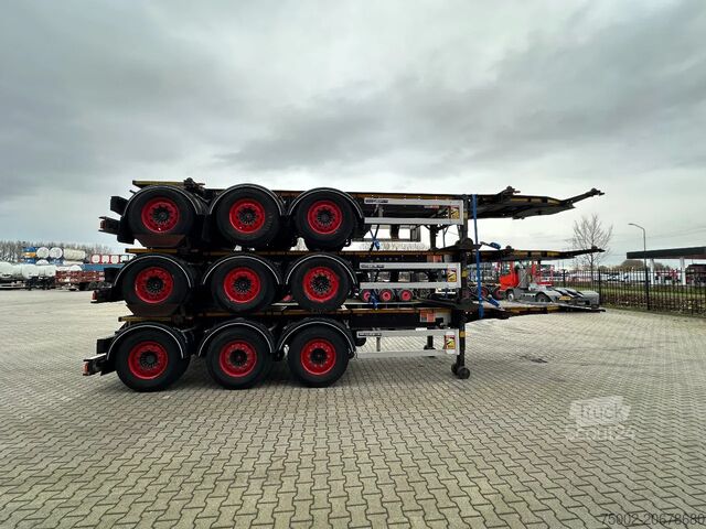 Containertransport Burg stack of 3x BURG 20FT ADR (EX/II, EX/III, FL, A...