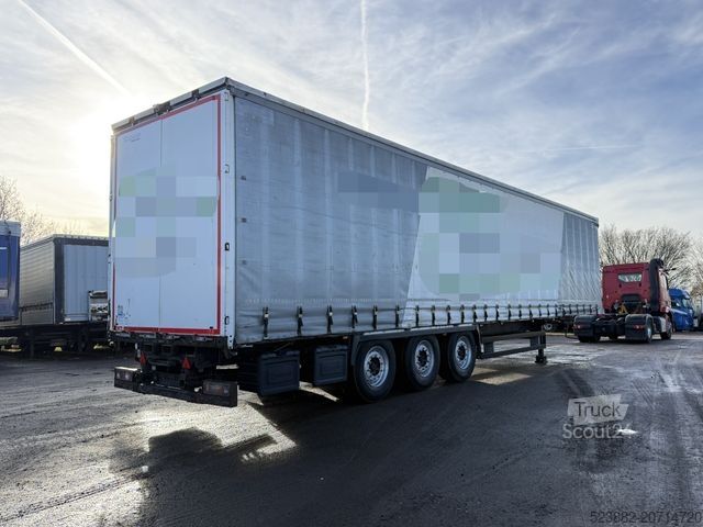Open semitrailer with tarp KRONE SD *XL*Standard*Liftachse*TÜV 04.26*STAPLER!