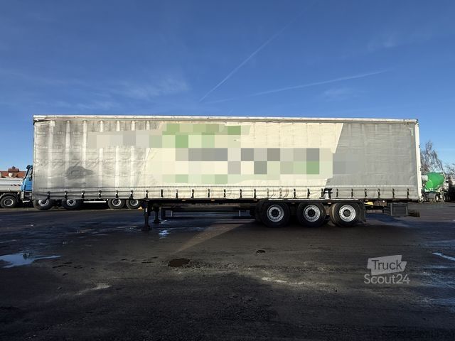 Open semitrailer with tarp KRONE SD *XL*Standard*Liftachse*TÜV 04.26*STAPLER!