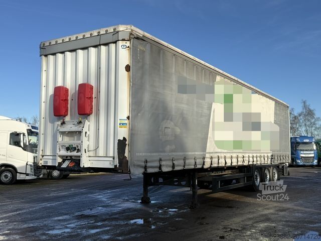 Open semitrailer with tarp KRONE SD *XL*Standard*Liftachse*TÜV 04.26*STAPLER!