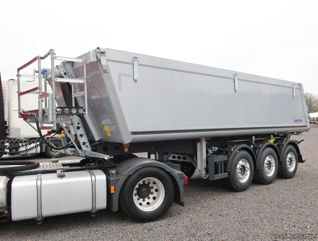 Naczepa wywrotka Schmitz SKI 24 27,2m³ Alu Kasten Kunstoffboden Alcoa neu