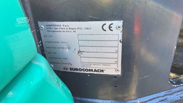 Pelle midi 7t - 12t Eurocomach Es 85 Zt with 3 buckets