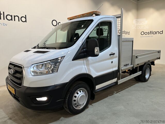 Tovornjak s ploščadjo in žerjavom Ford Transit 350 2.0 TDCI L2 Trend RWD Open Laadbak ...