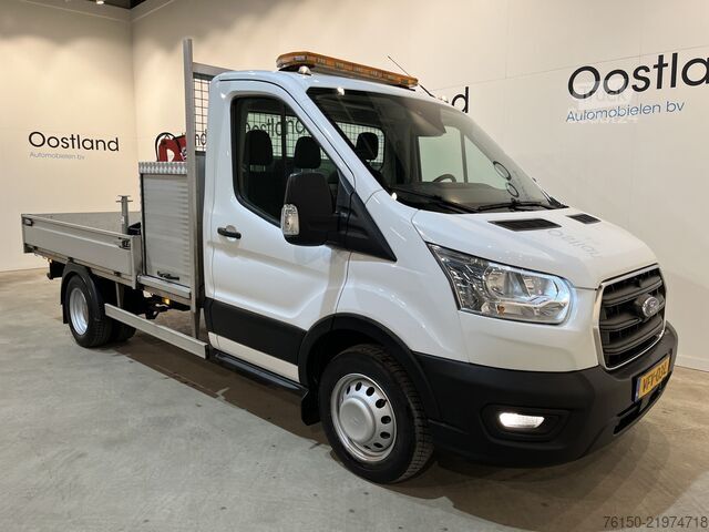 Tovornjak s ploščadjo in žerjavom Ford Transit 350 2.0 TDCI L2 Trend RWD Open Laadbak ...