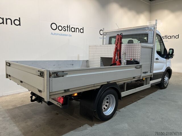 Tovornjak s ploščadjo in žerjavom Ford Transit 350 2.0 TDCI L2 Trend RWD Open Laadbak ...