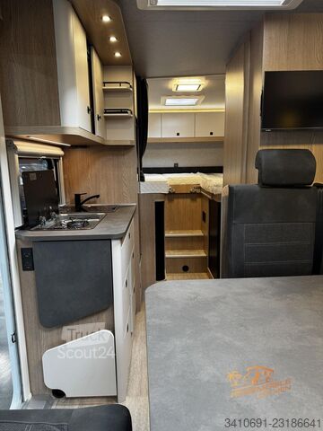 Camping-car semi-intégré HOBBY OnTour T 710 GE Markise RFK  TV AHK DUO Control