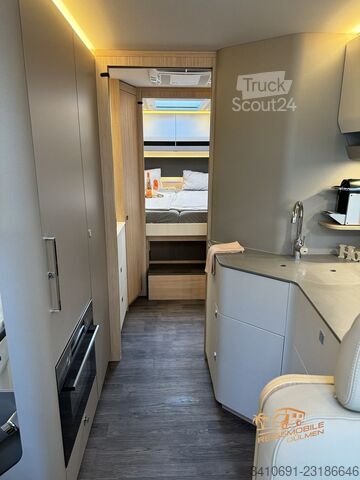 Camping-car intégral MORELO Loft Premium 86 LB Hubbett! 5 Gurtplätze!