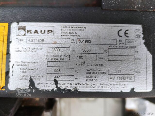 Gabelversteller Kaup 4.8T160B
