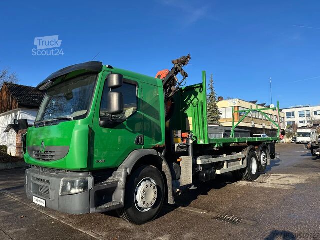 Platforma ładunkowa Renault Premium 380 6x2*Pritsche*Palfinger 12001*Fernbe...