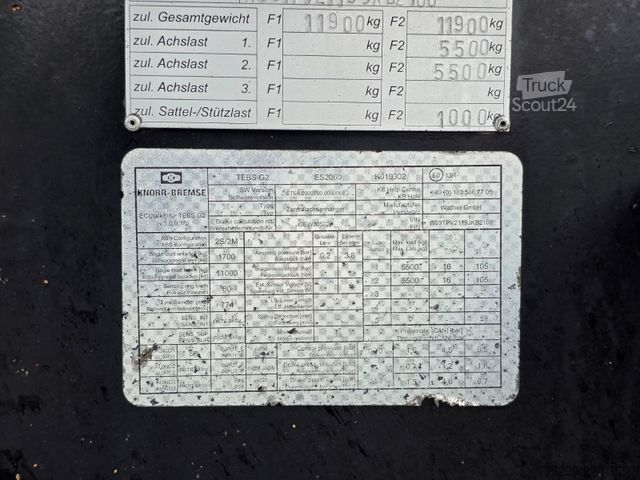 Rimorchio aperto con telone KOTSCHENREUTHER TPV211 / Aluklappen / 40 mm / Tandem