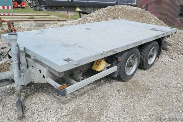 Dreiseitenkipper Anhänger HUMBAUR HTK 754020, Verzinkt, Tandem, 4.200mm lang, LED