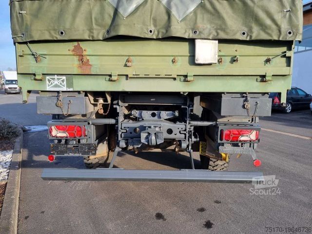 Plattewagen met zeil MERCEDES-BENZ Axor 1829 A 4x4 Pritsche/Plane 10 Stück