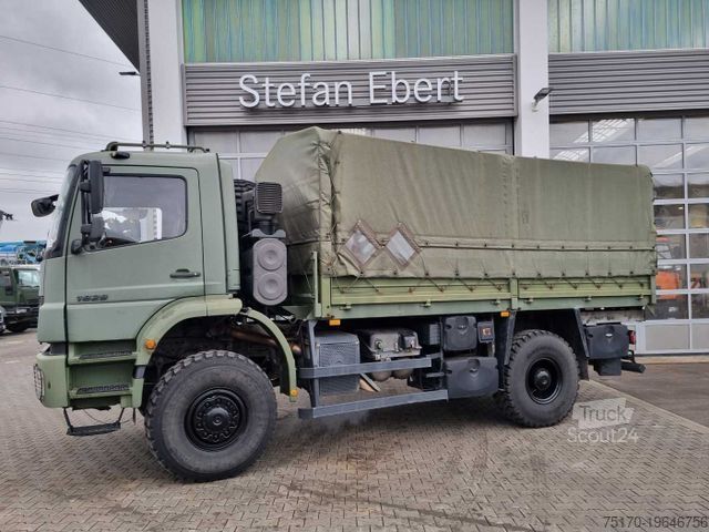 Plattewagen met zeil MERCEDES-BENZ Axor 1829 A 4x4 Pritsche/Plane 10 Stück