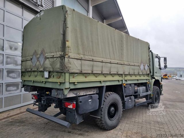 Plattewagen met zeil MERCEDES-BENZ Axor 1829 A 4x4 Pritsche/Plane 10 Stück