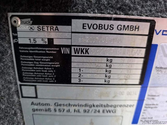 Motor coach SETRA S416 GT-HD, Reisebus, 53+2+1, ZF Intarder,6 Gang