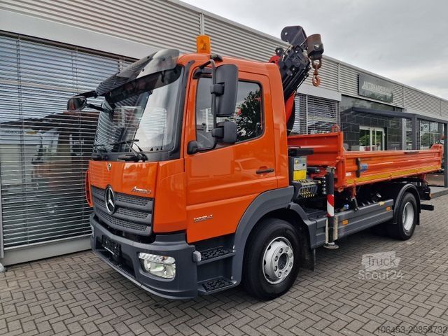 Lastbilmonteret kran MERCEDES-BENZ Atego 1224 Kipper/Kran/Funk/Seilwinde/16.000 KM