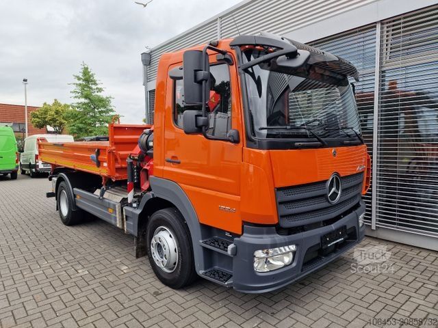 Lastbilmonteret kran MERCEDES-BENZ Atego 1224 Kipper/Kran/Funk/Seilwinde/16.000 KM