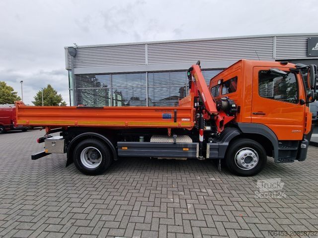 Lastbilmonteret kran MERCEDES-BENZ Atego 1224 Kipper/Kran/Funk/Seilwinde/16.000 KM