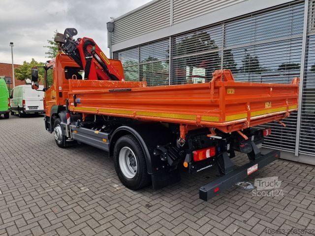 Lastbilmonteret kran MERCEDES-BENZ Atego 1224 Kipper/Kran/Funk/Seilwinde/16.000 KM