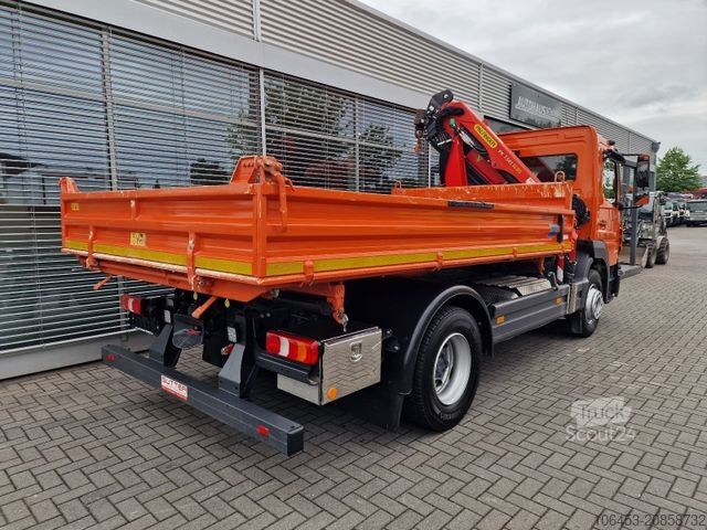 Lastbilmonteret kran MERCEDES-BENZ Atego 1224 Kipper/Kran/Funk/Seilwinde/16.000 KM