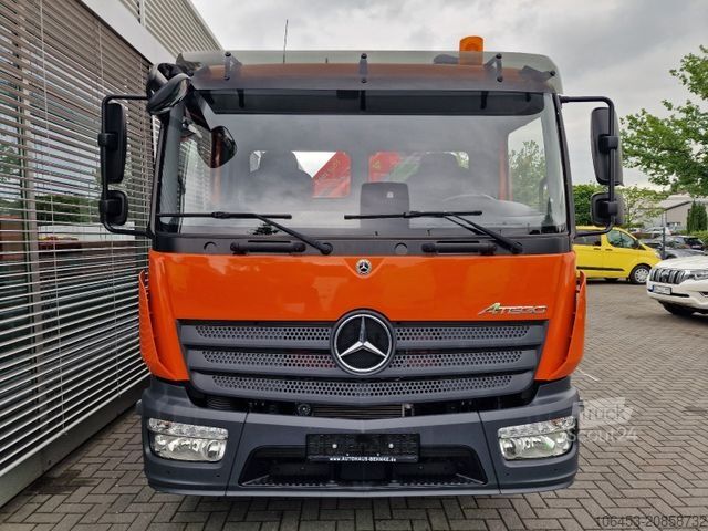 Lastbilmonteret kran MERCEDES-BENZ Atego 1224 Kipper/Kran/Funk/Seilwinde/16.000 KM